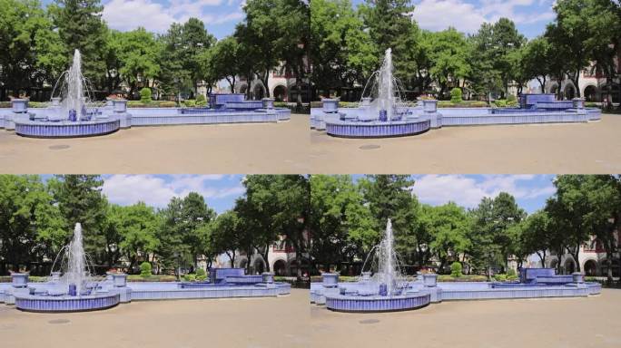 塞尔维亚苏博蒂察蓝色喷泉