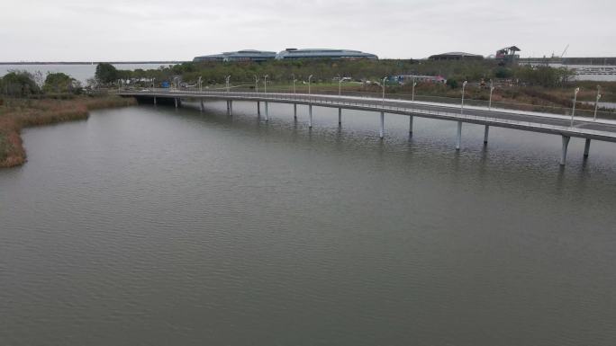 上海滴水湖航拍