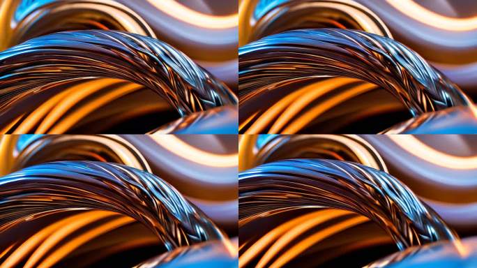 线条扭曲螺旋抽象艺术漩涡意境概念金属
