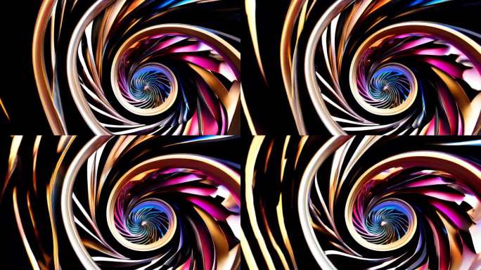 线条扭曲螺旋抽象艺术漩涡意境概念合成