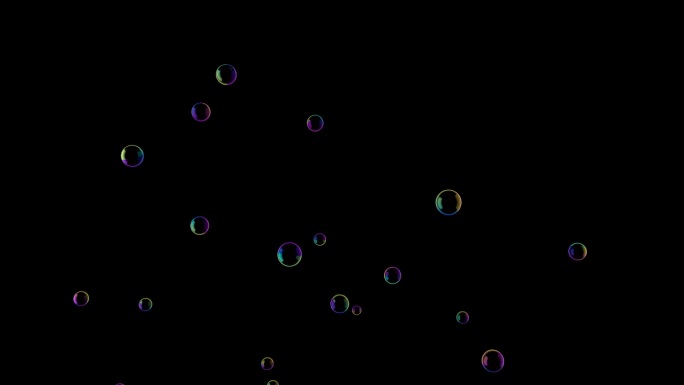 气泡运动透明通道视频素材