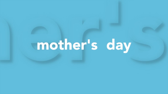 蓝色的母亲节卡片，在母亲节这个特别的日子里，向妈妈们致以感人的敬意