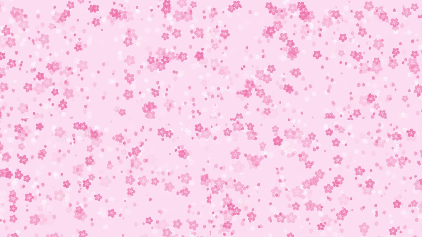 淡粉色背景上抽象的樱花