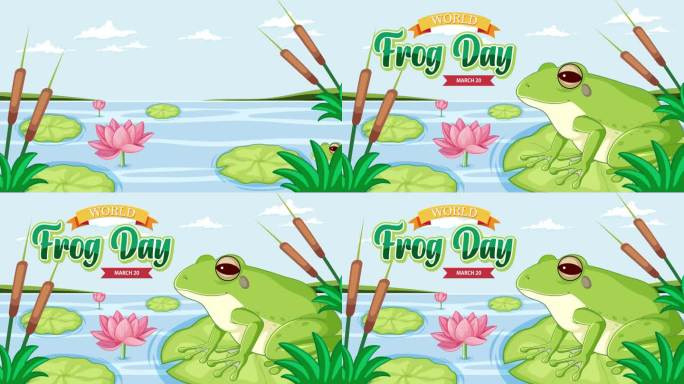 庆祝世界青蛙日动画