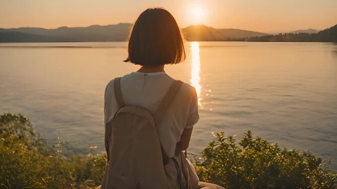 阳光下的青春少女