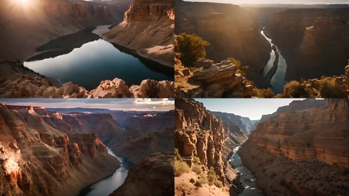 大峡谷红色砂岩悬崖