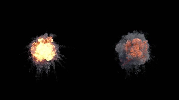 空中爆炸 飞机爆炸 爆破 冲击波