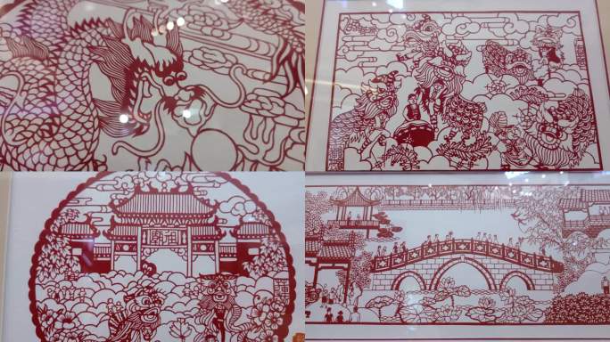 剪纸艺术年画中国文化剪纸艺术展剪纸作品展