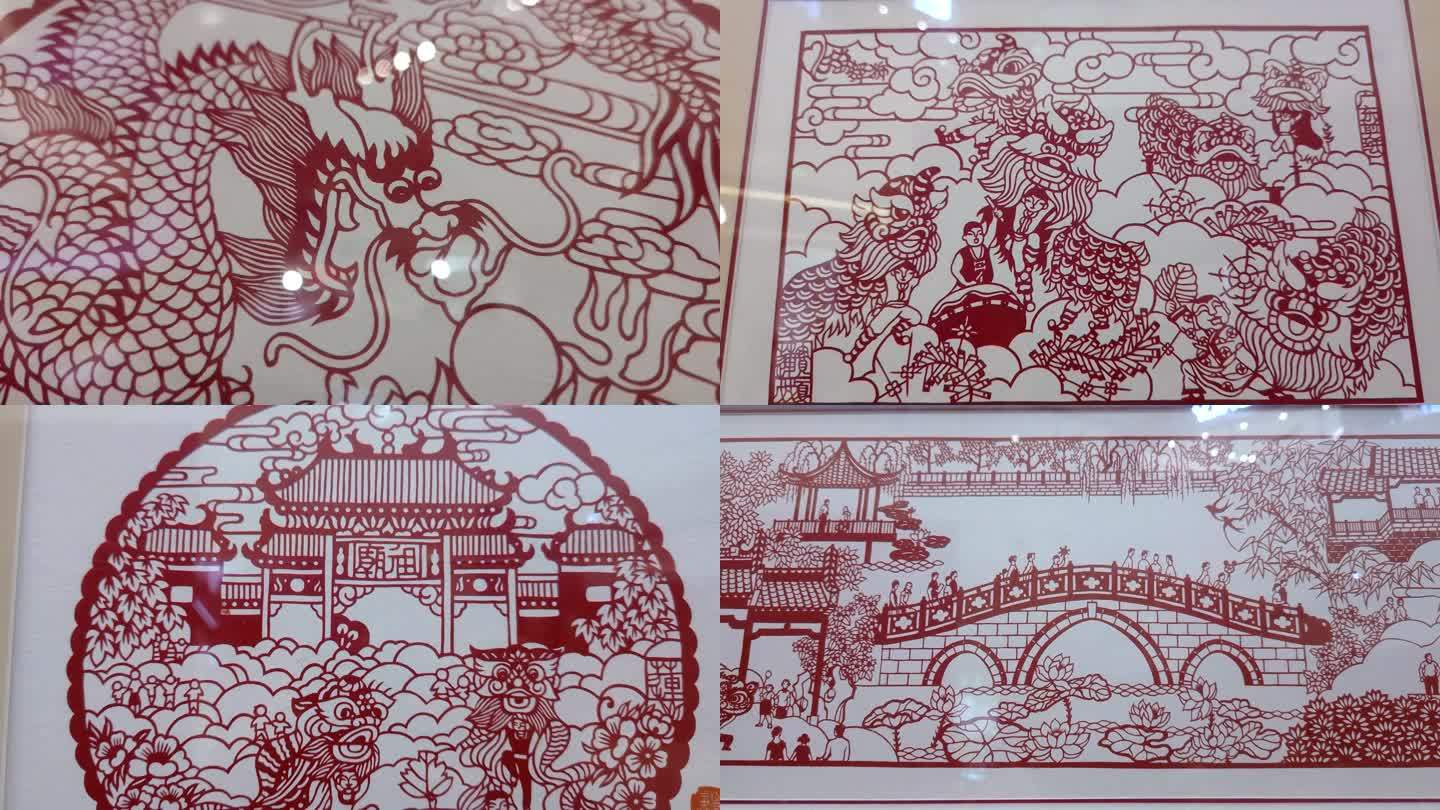剪纸艺术年画中国文化剪纸艺术展剪纸作品展