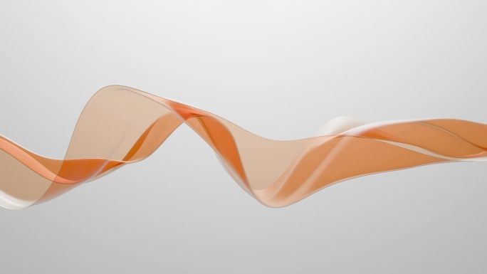 流动的抽象形状的材料透明桃绒毛