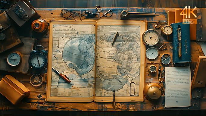 旅行日记本 欧美风格笔记 藏宝图航海日志