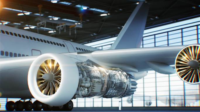 飞机科技工业工厂智慧国产航空发动机