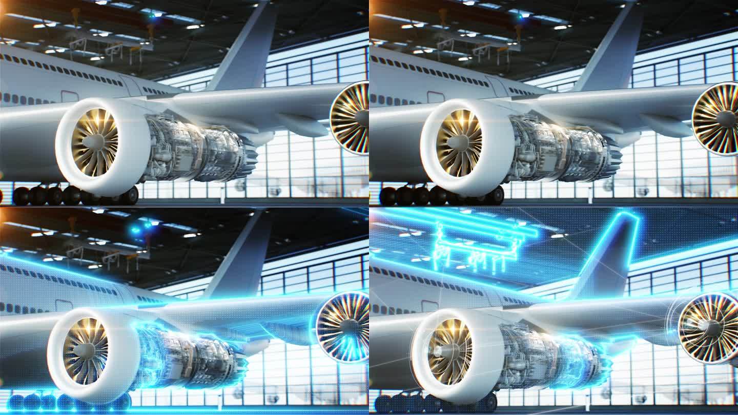 飞机科技工业工厂智慧国产航空发动机