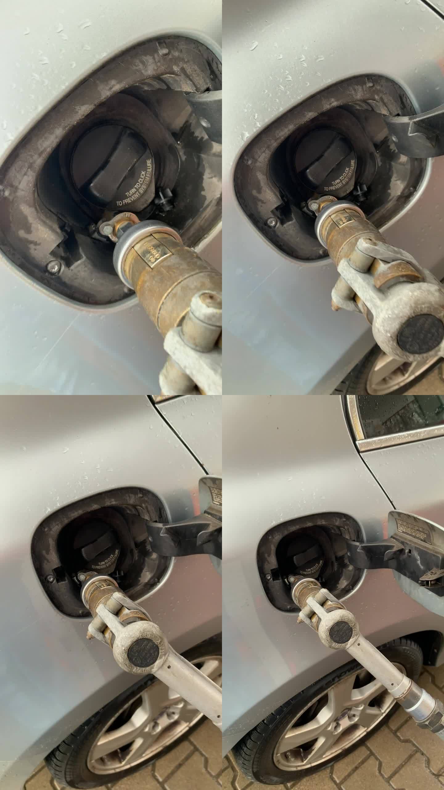 加油站给汽车加液化石油气