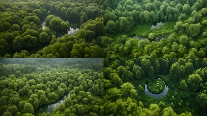密林深处：小溪的轻语与森林的呼吸