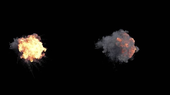 空中爆炸 飞机爆炸 爆破 冲击波