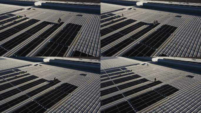 城市屋顶分布式光伏太阳能板
