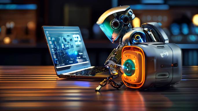 机器人科技人工智能科幻未来科技桌面