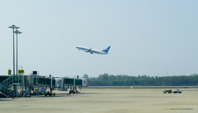 飞机场各种航空飞机合集机场飞机停靠机场