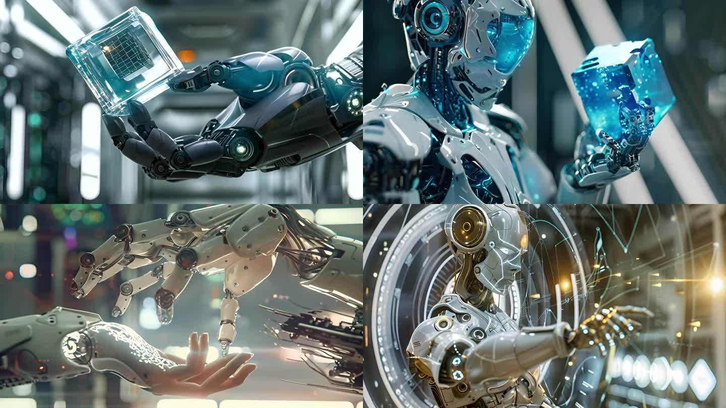 机器人AI人工智能深度学习科幻素材
