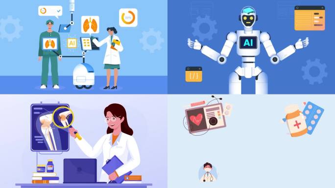 mg动画模板AI智慧医疗健康平台