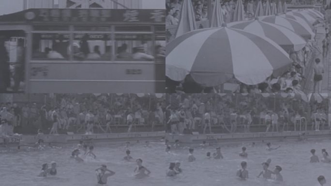 上海张园游泳池 40年代