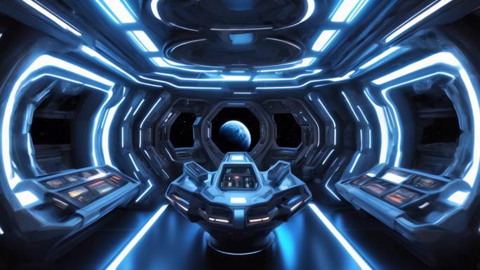 走廊未来飞船游戏未来飞船驾驶舱