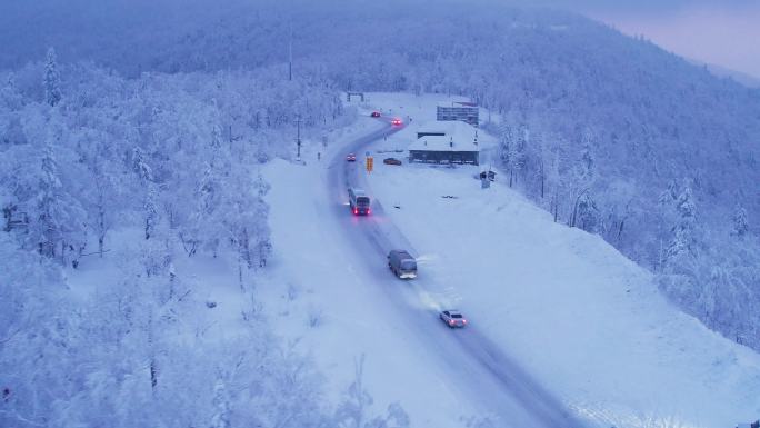 冬季雪乡冰雪公路