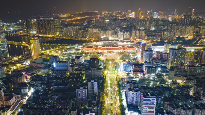 珠海拱北口岸夜景延时_02