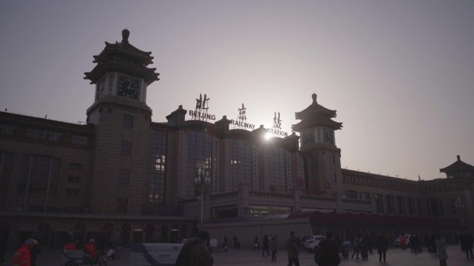 北京站广场客流