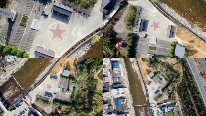 4K航拍旋转全景实拍红色素材英雄纪念碑