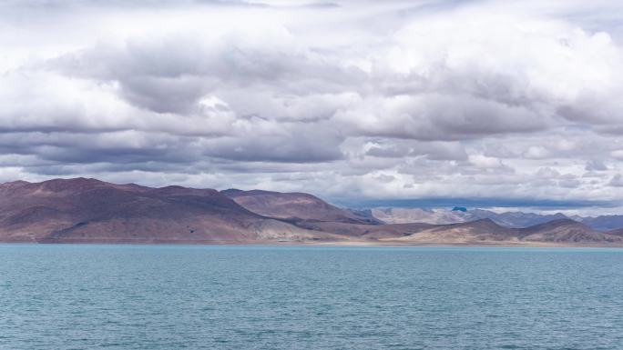 西藏佩枯错湖泊云海延时