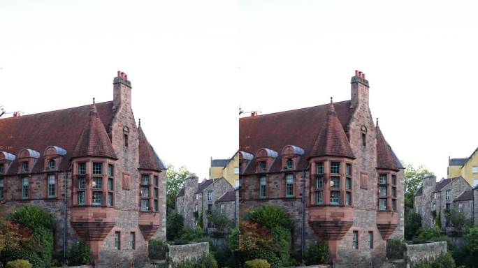 迪恩村和爱丁堡老城区，爱丁堡老村，爱丁堡市中心的迪恩村，苏格兰哥特式复兴建筑