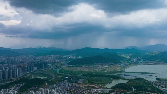 杭州雷暴暴雨延时