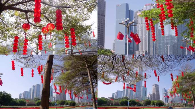 年味 中国年 过年红灯笼  春节喜庆热闹