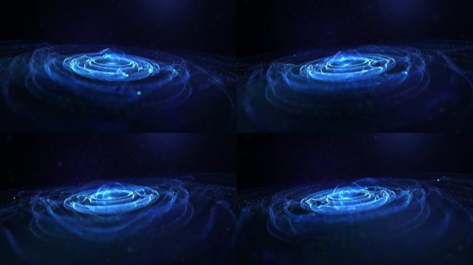 旋转粒子宇宙星系银河片头太空开场时空穿越