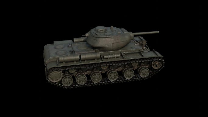 苏联KV-1S重型坦克旋转透明