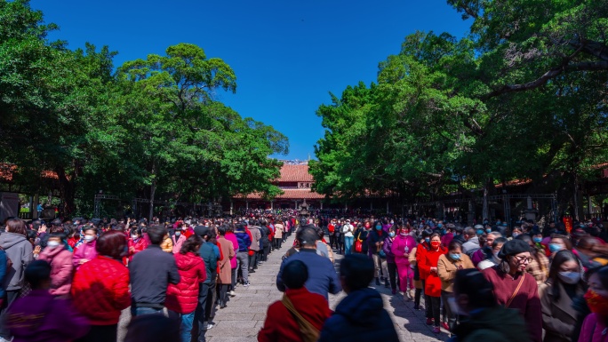 泉州西街开元寺勤佛8k延时