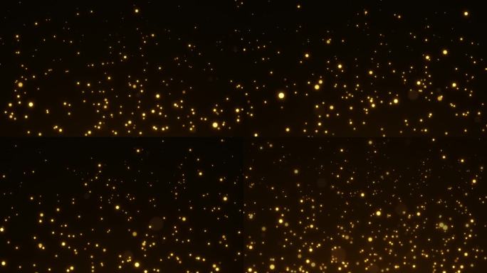 金色唯美粒子光斑Alpha通道-AE模板