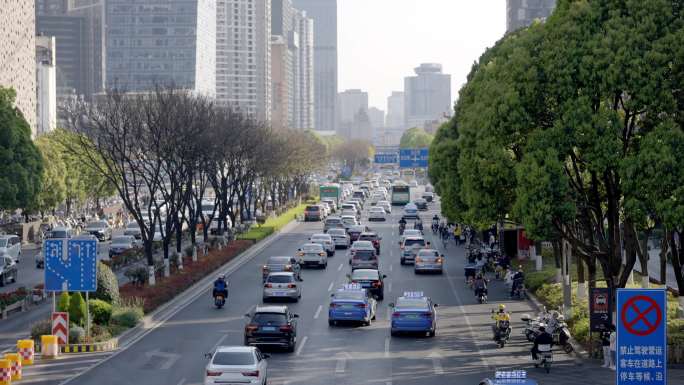 城市车流  白领上班下班  一线城市奋斗