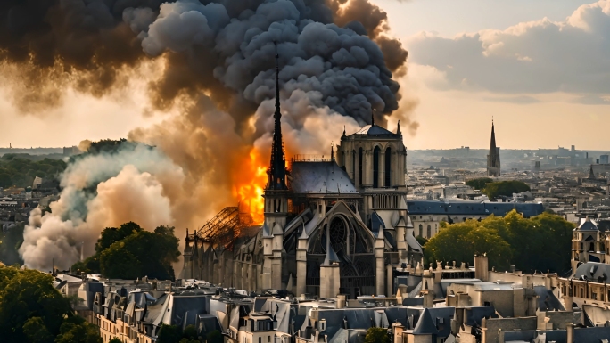 巴黎圣母院大火法国文化欧洲文艺法国旅游