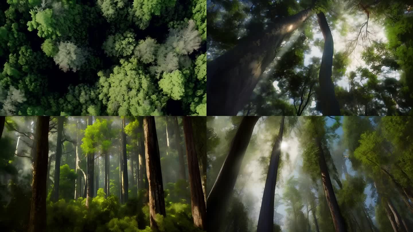 茂密的原始森林