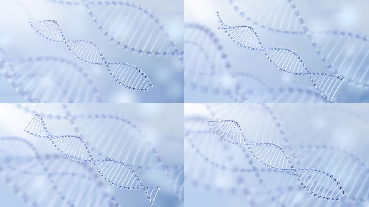 DNA双螺旋基因链4k视频素材