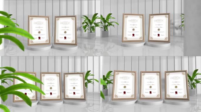 「无插件」原创4k专利证书荣誉证书展示