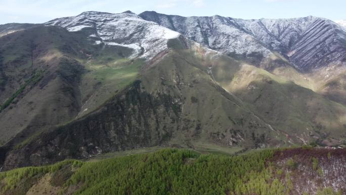 航拍定西山川美景