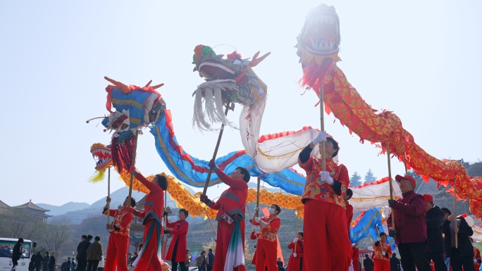 二月二龙抬头舞龙文化活动新年庆祝
