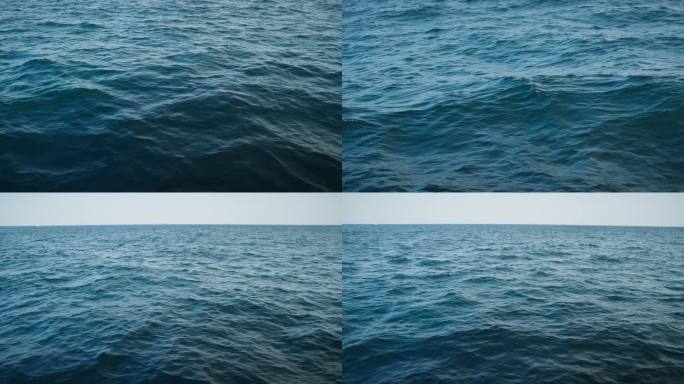 大海海上海水海面海浪高速慢动作
