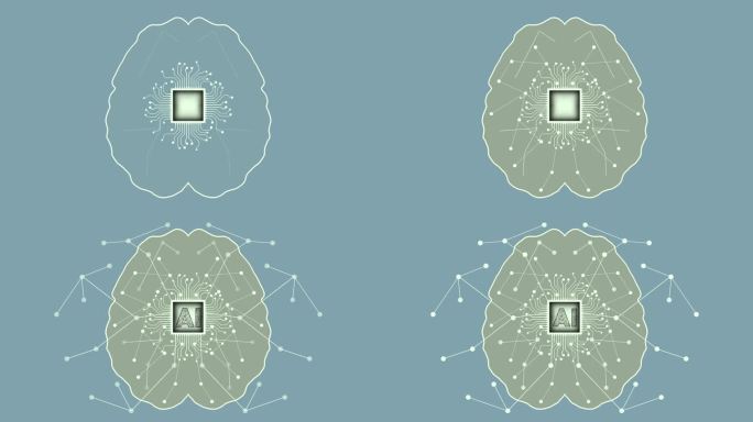 人工智能大脑与生物大脑，人工智能大脑图解与板电路概念