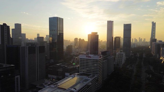 深圳 南山 万象新天地 大沙河高新园航拍