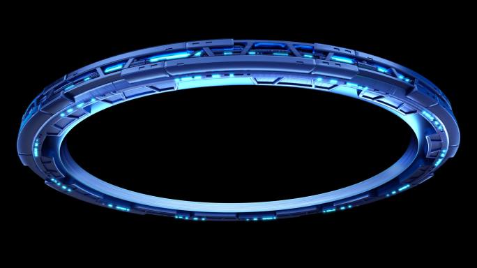 科技圆环-蓝